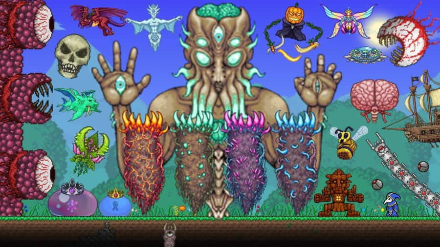 Боссы и монстры Terraria